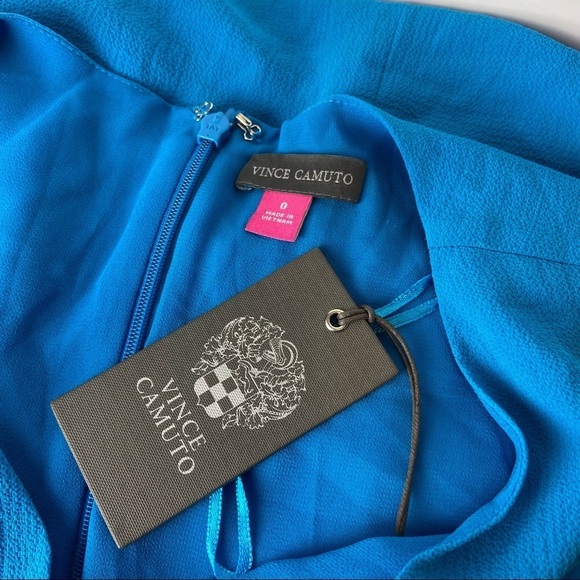 Vince Camuto- Sleeveless Asymmetric A-Line Dress - Picture 2 of 5